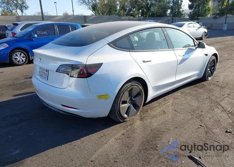 2021 Tesla Model 3 Standard Range Plus Rear-Wheel Drive from USA, damaged, VIN 5YJ3E1EA2MF066370